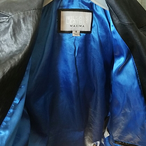 Wilsons Leather black leather jacket size Small - Picture 3 of 7